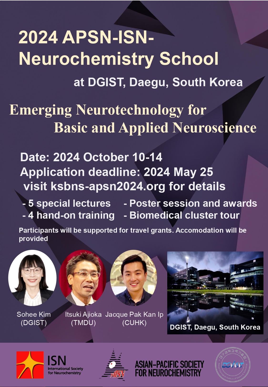 2024 APSN ISN Neurochemistry School Poster Poster